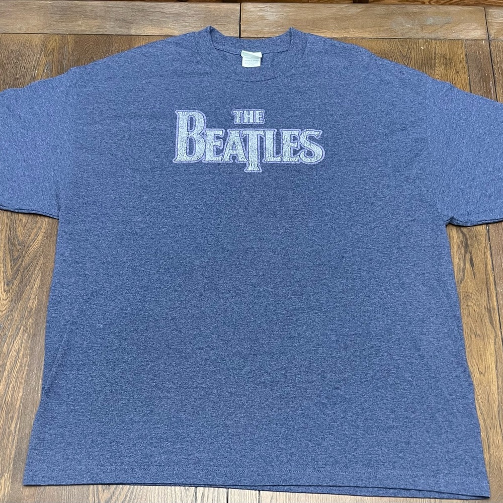 The Beatles Blue Short Sleeve Tee Vintage Style